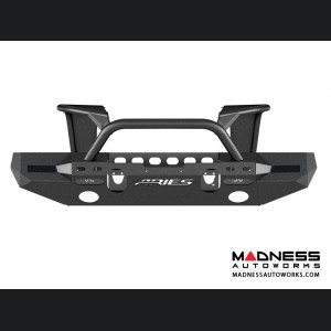 Jeep Wrangler JL Trailchaser Front Bumper w/ Aluminum Fender Flares - Option 8 - Aluminum